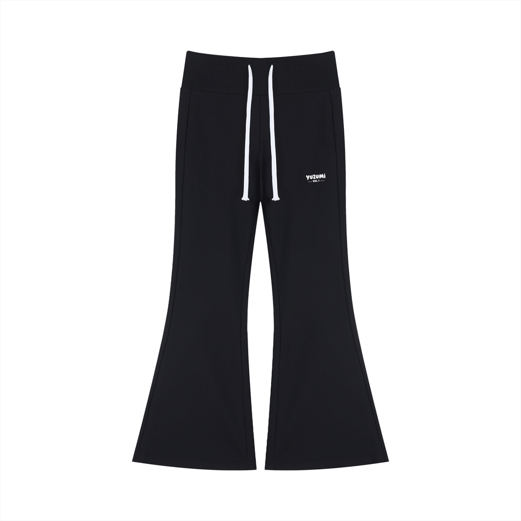 Yuzumi Drawstring Flared Joggers