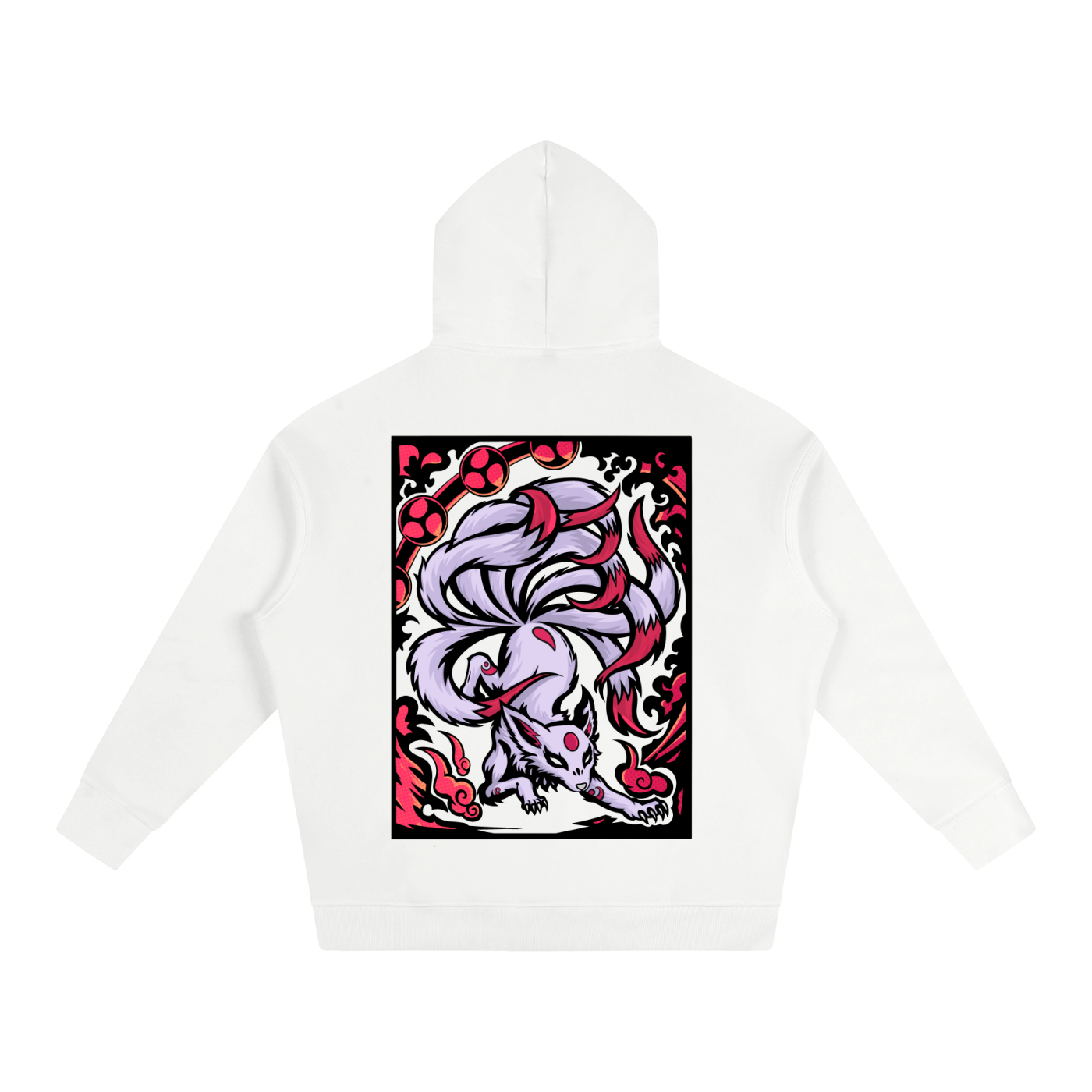 Kitsune Oversize Phantom Graphic Hoodie